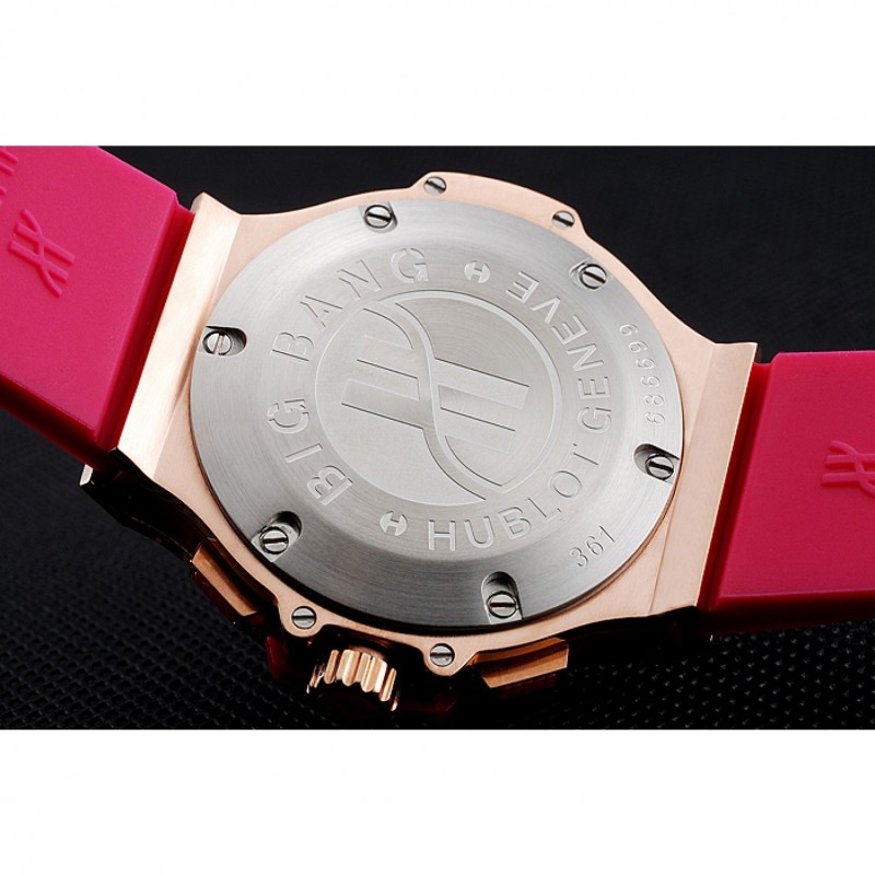 Hublot Big Bang Tutti Frutti Pink Strap Gold Dial Replikuhren